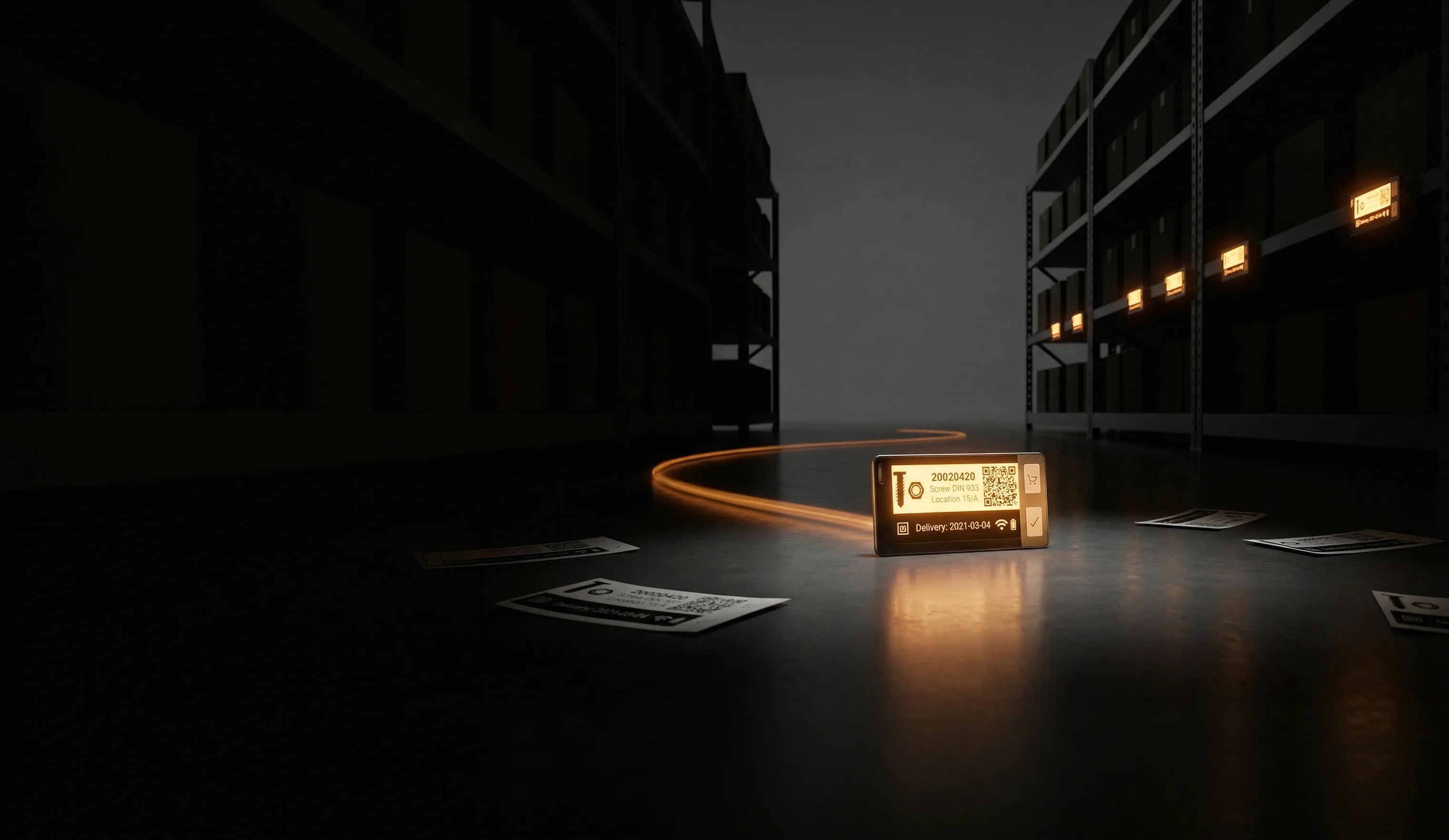 SMAVOO ESL: Electronic Shelf Labels in der Logistikhalle